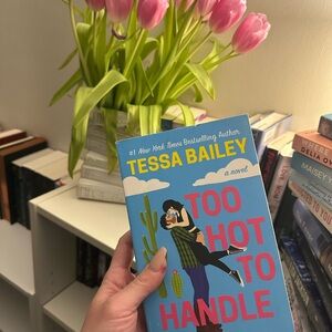 'Too Hot to Handle' Novel - Blue Cover